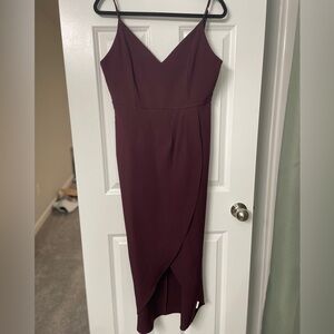 Midi purple formal dress